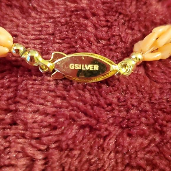 Vintage Natural Angel Skin Peach Coral Beads Necklace & Bracelet 6‎ & 3 Strand - Picture 12 of 12